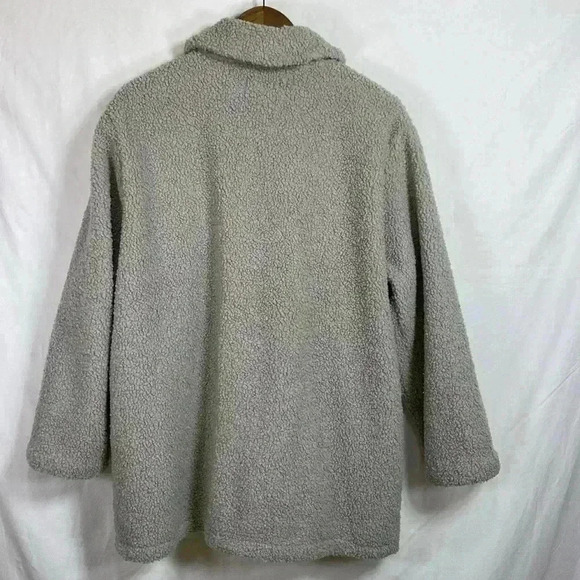 Faux Shearling Lucky Brand Woman’s Jacket, Shacket, Size Large.  NWOT - Picture 2 of 11